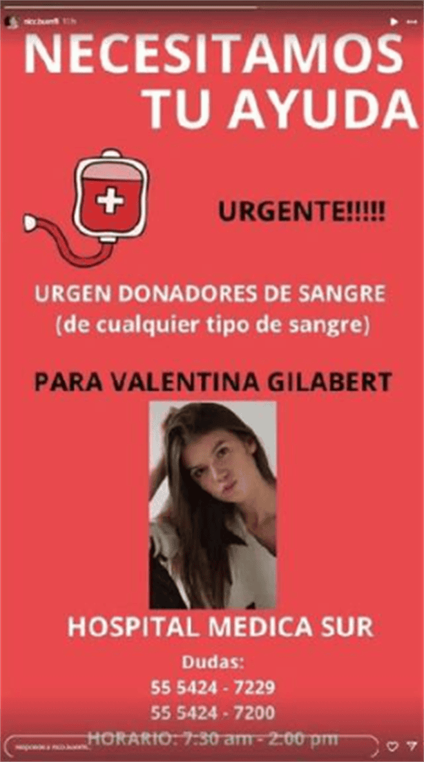 Este es el estado de salud de Valentina, víctima de la influencer Marianne N