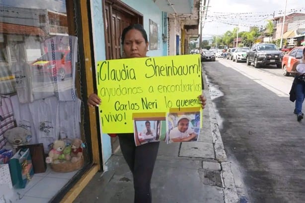 Marchan en Paso del Macho por desaparición de secretario Carlos Neri y su hermano