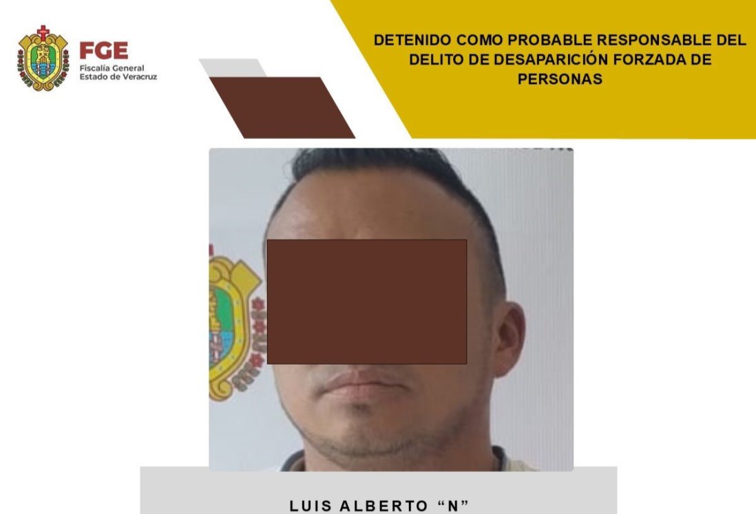 Fiscalía detiene a ex elemento de la SSP en Veracruz por presunta desaparición forzada