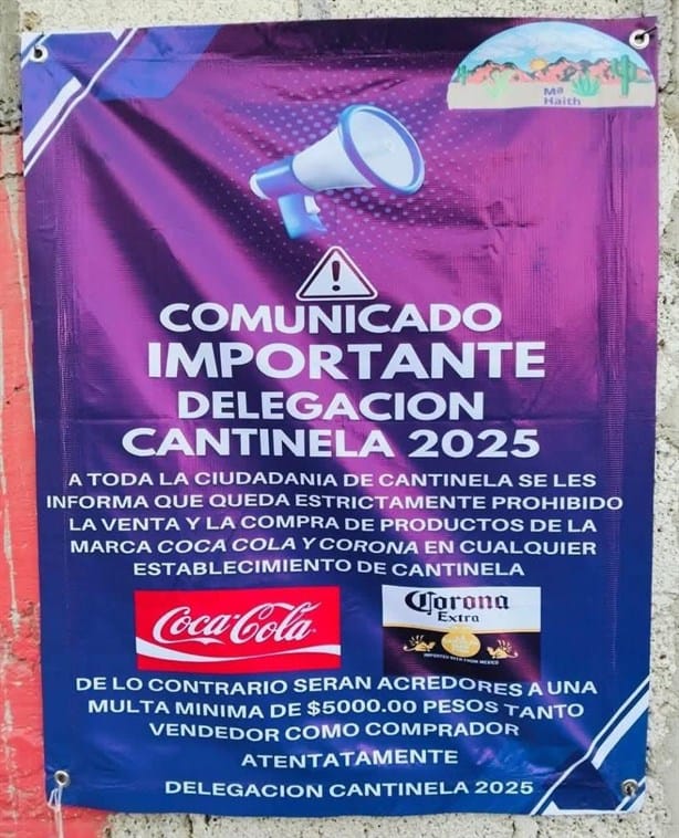 ¿Prohibieron vender Coca-Cola y Corona en un municipio de Hidalgo?