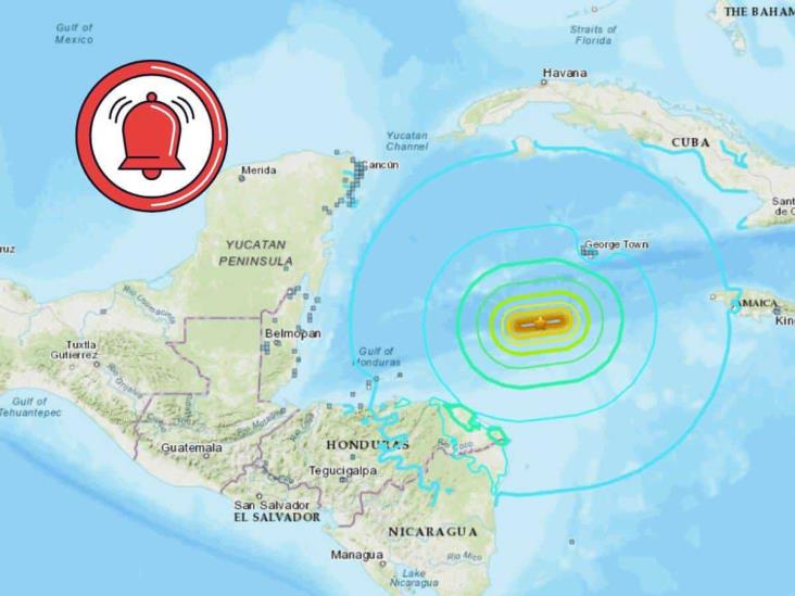 Se registra sismo en el mar Caribe; activan alerta de tsunami