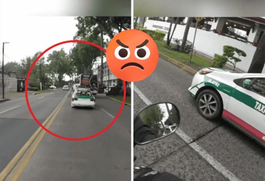 Denuncian a imprudente taxista en Xalapa; conduce arbitrariamente (+Video)