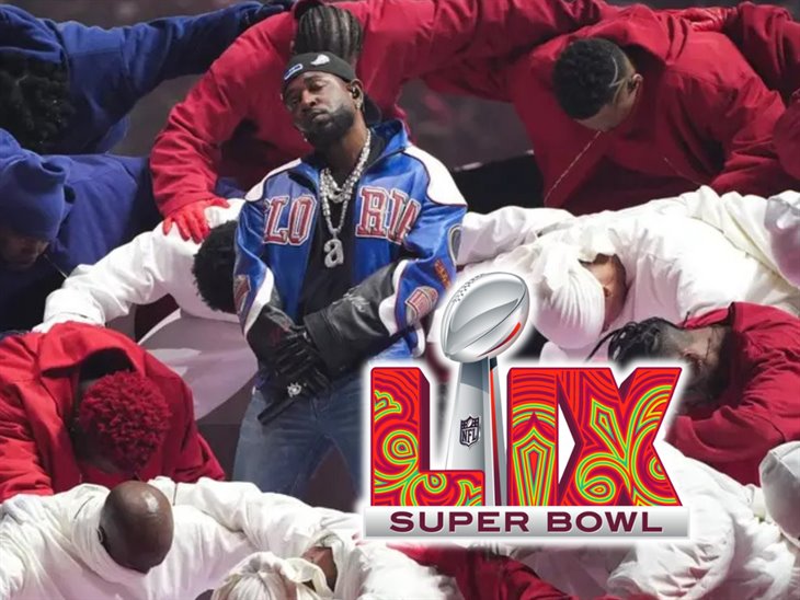 Al medio tiempo, Kendrick Lamar hace vibrar el Super Bowl 2025