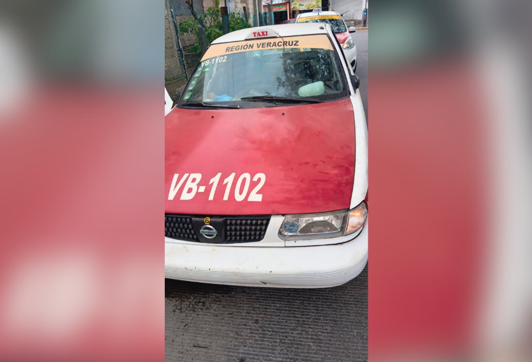 Roban taxi en la colonia Playa Linda de Veracruz