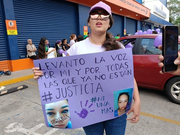 Con marcha, piden no liberar a agresor de Nancy, víctima de intento de feminicidio en Córdoba