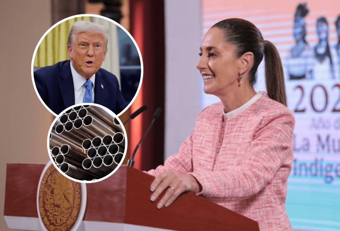 Claudia Sheinbaum llama a esperar acciones sobre nuevos aranceles al acero y aluminio que anunció Trump