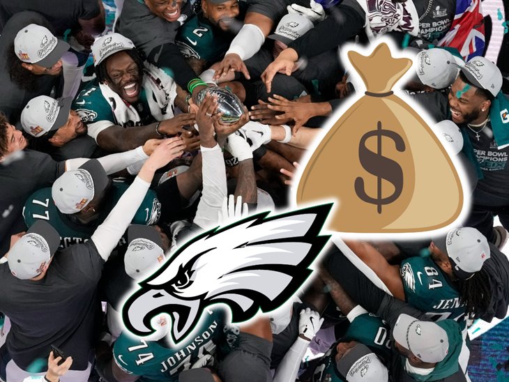 ¿Cuánto dinero recibieron los Eagles por ser campeones del Super Bowl?