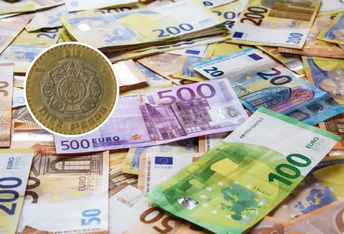 EURO frente al peso mexicano este lunes 10 de febrero