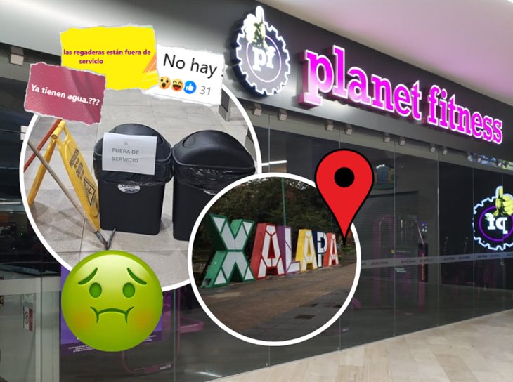 Planet Fitness Xalapa en la precariedad; sin agua ¡ni para el baño! 