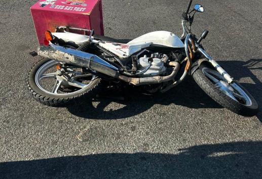 Motociclista  en Veracruz termina en hospital por choque con camioneta que se dio a la fuga