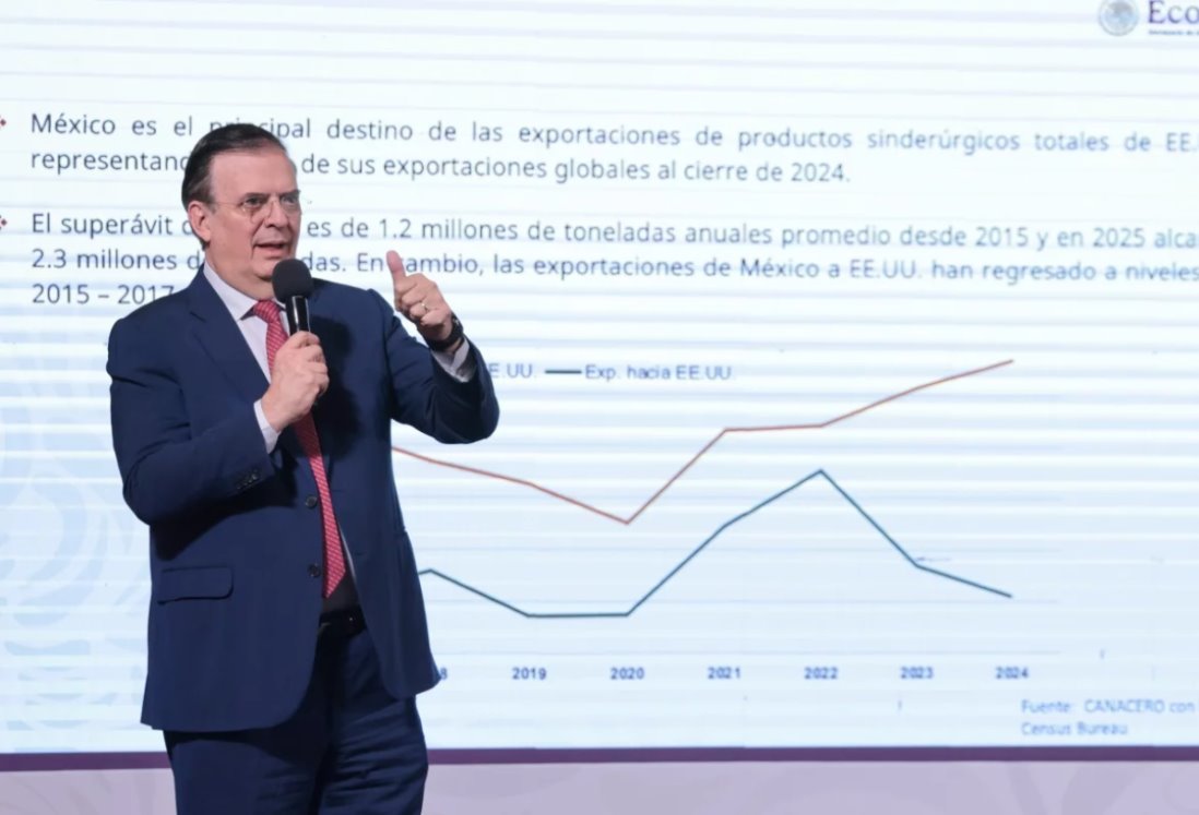 25% a aranceles de acero y aluminio impuestas por Trump no afectarán a México: Marcelo Ebrard