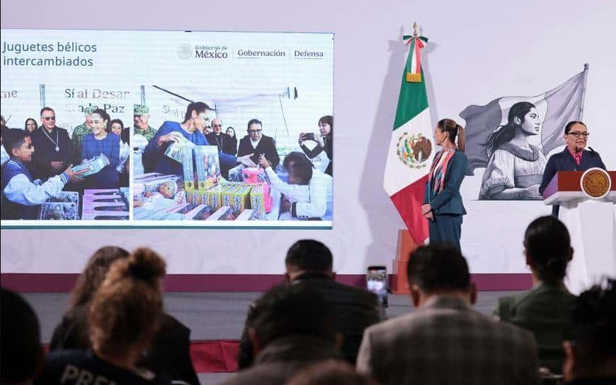 Presentan resultados  del programa federal "Si al Desarme, Sí a la Paz" en México