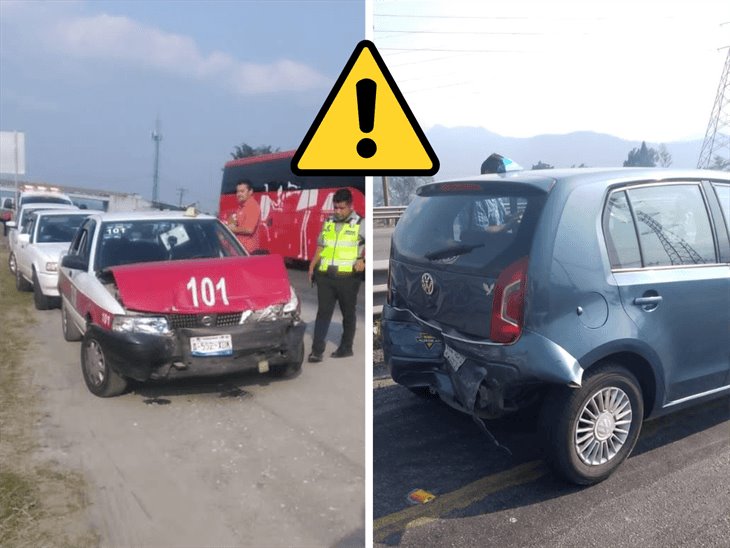 Aparatosa carambola cierra parcialmente la autopista Córdoba-Puebla