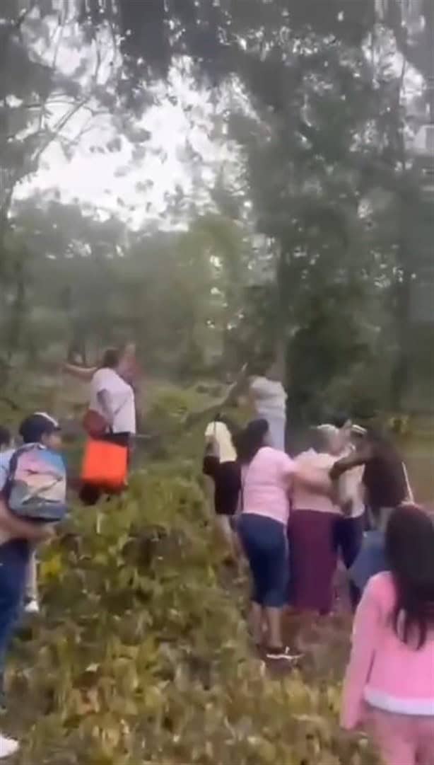 Taxi mixto rural estuvo a punto de caer a un barranco en Misantla (+VIDEO)