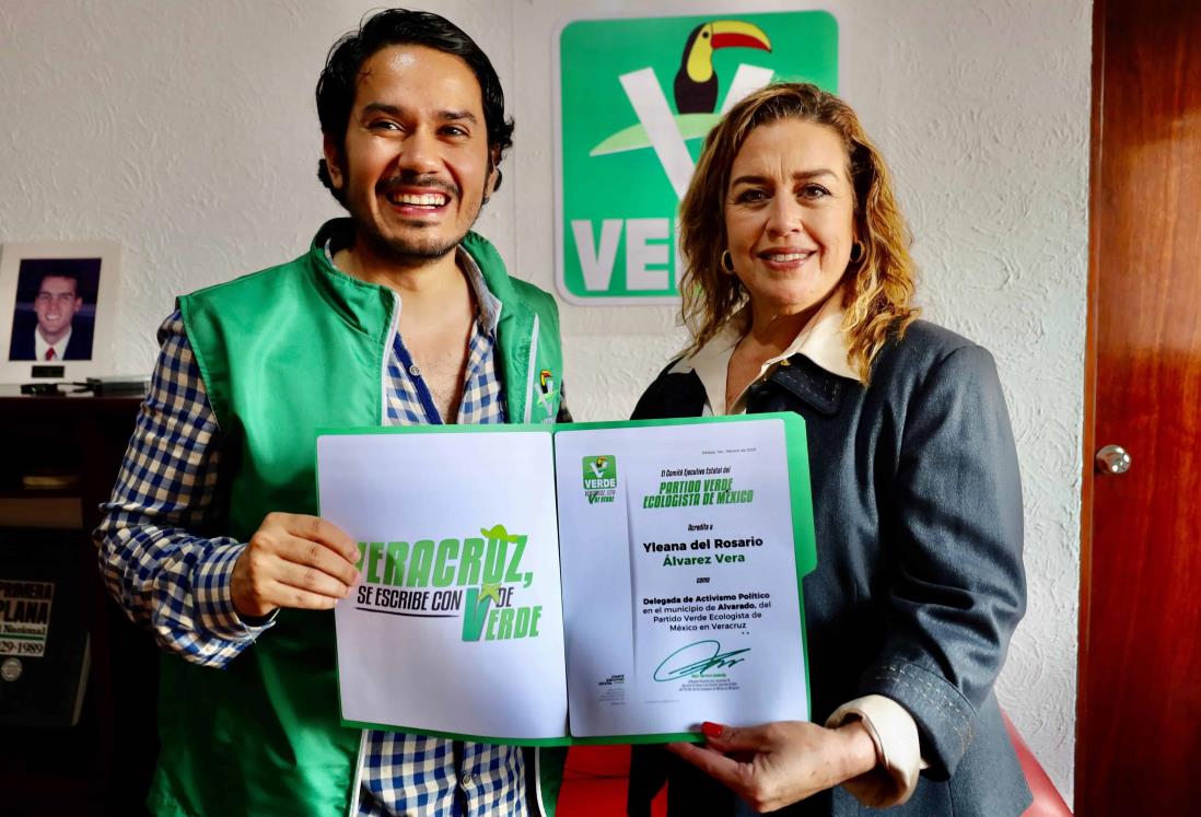 Charito Álvarez Vera es nombrada delegada del PVEM en Alvarado