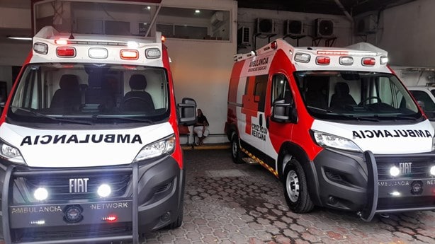 Llegan nuevas ambulancias equipadas a la Cruz Roja de Veracruz