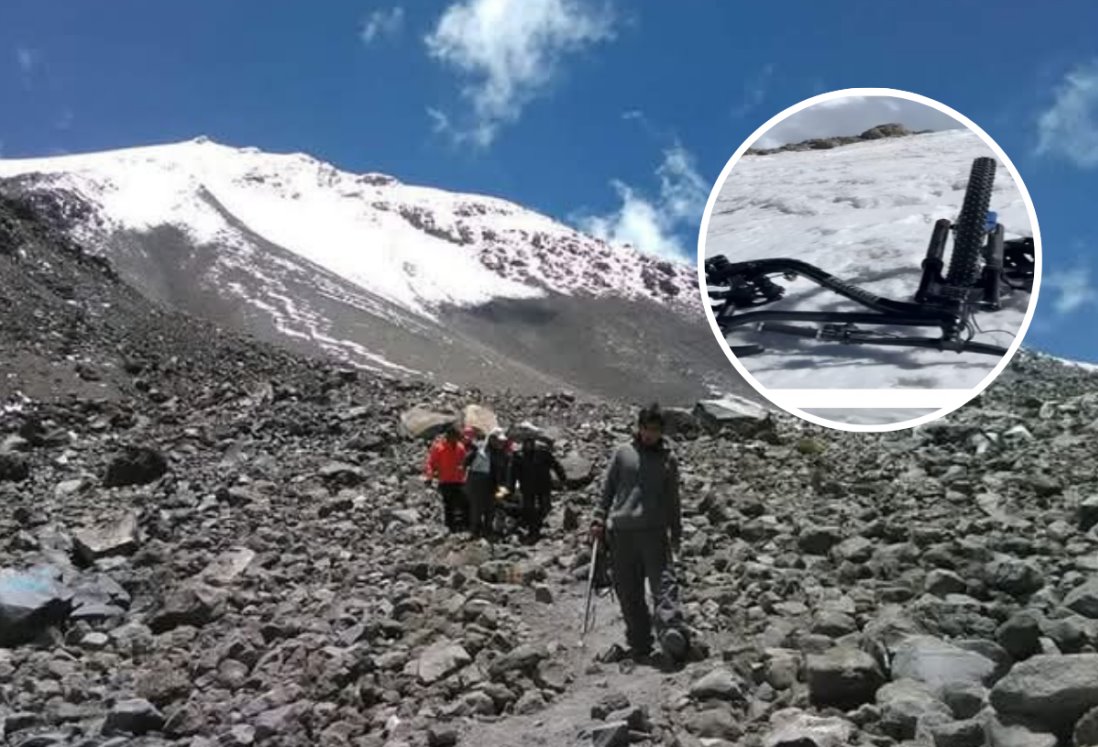 Fallece alpinista tras accidentarse en su bicicleta de montaña en el Pico de Orizaba