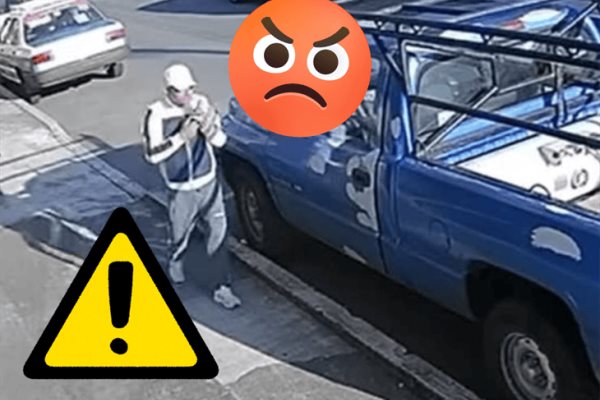 ¡A plena luz! Ladrón roba pertenencias de una camioneta en Xalapa y se sale con la suya (+VIDEO)