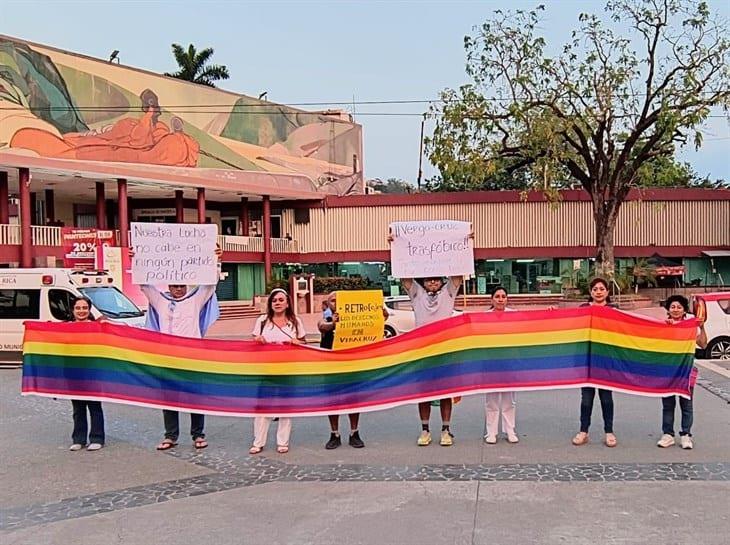 Estamos desprotegidos, se manifiesta comunidad LGBT en Poza Rica