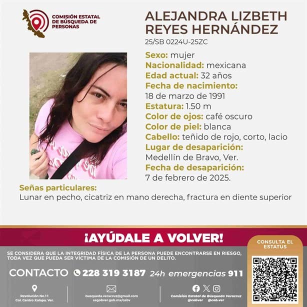 ¡Ayúdanos a localizarlas! Desaparecen cuatro mujeres de Alvarado y Medellín de Bravo