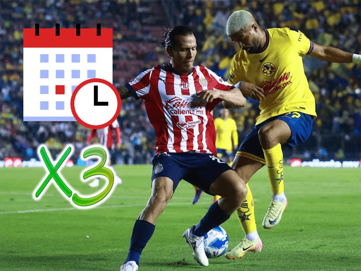 Fechas y horarios para los tres clásicos de América vs Chivas