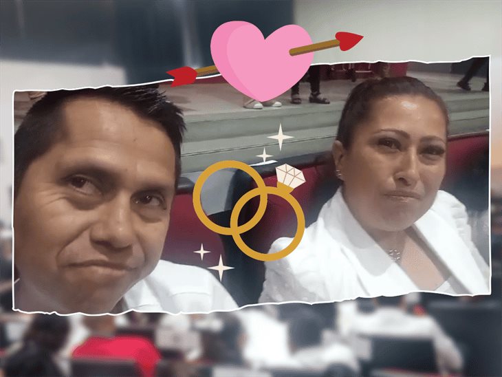 Elizabeth y Gerardo, con hijas y 17 años de amor, se casan ante la ley en las Bodas Colectivas (+VIDEO)