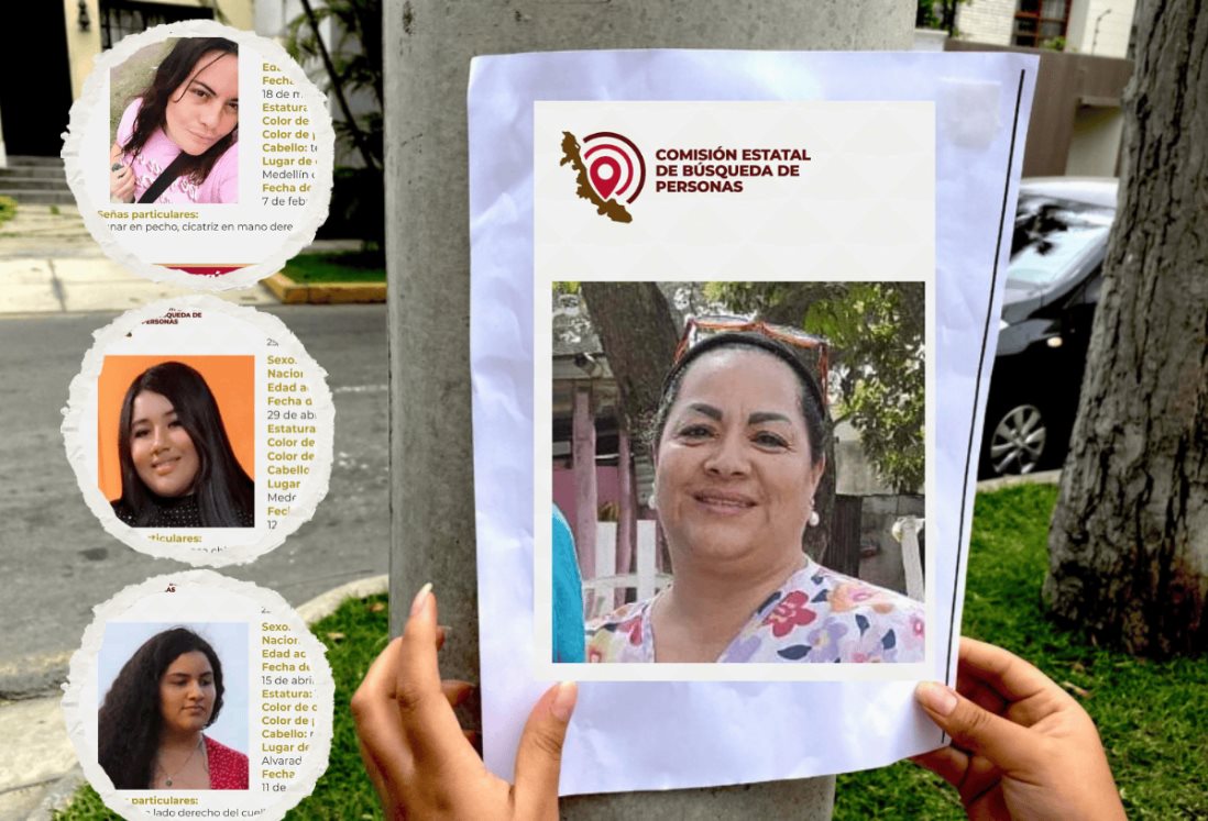 ¡Ayúdanos a localizarlas! Desaparecen cuatro mujeres de Alvarado y Medellín de Bravo