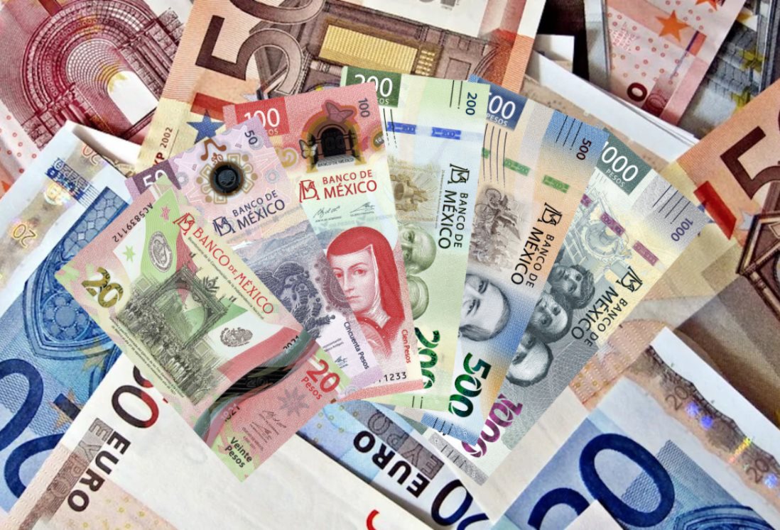 Así se cotiza el precio del euro frente al peso mexicano HOY 15 de febrero