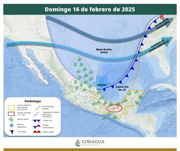 ¿A qué hora lloverá en Xalapa este domingo 16 de febrero?