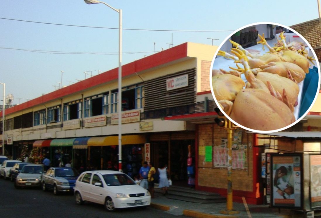 Este es el precio del pollo en los mercados de Veracruz