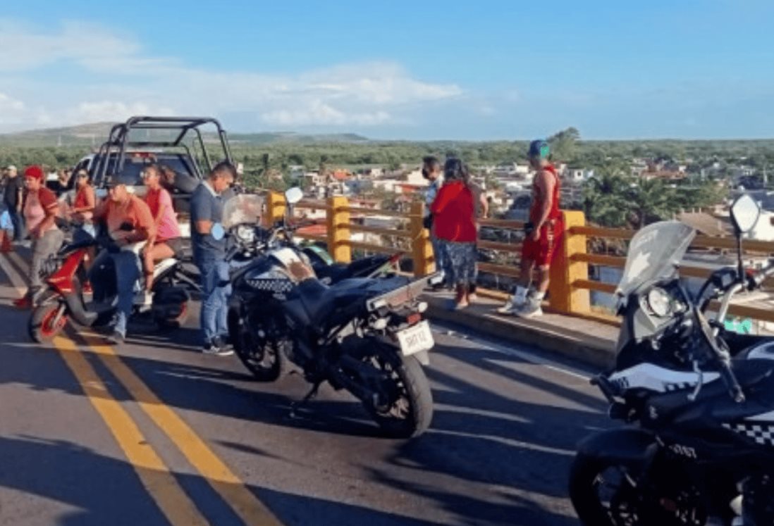 Fallece joven motociclista en accidente sobre el Puente de Alvarado, Veracruz