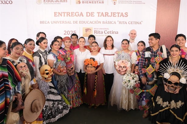 Nunca dejen que les digan que no pueden ser lo que quieren, dice desde Veracruz Claudia Sheinbaum a niñas y mujeres