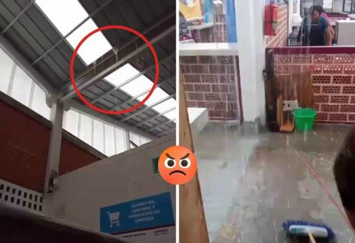 Apenas cumplió 2 meses; nuevo Mercado de Ixtaczoquitlán ya se inundó (+VIDEO)