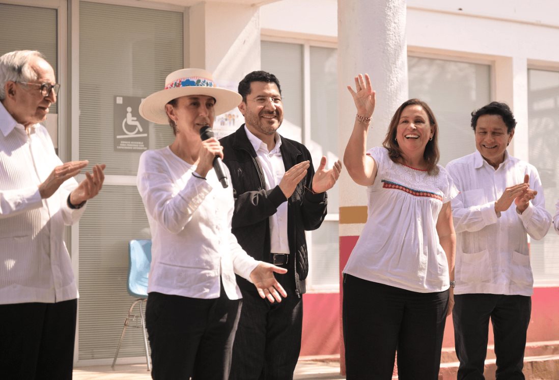 Claudia Sheinbaum y Rocío Nahle ponen en marcha La Clínica es nuestra en Veracruz