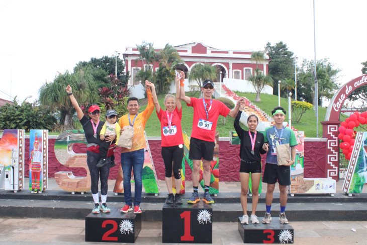 Más de 100 participantes, obtuvo la carrera en Misantla "5 km Corazones Corriendo"