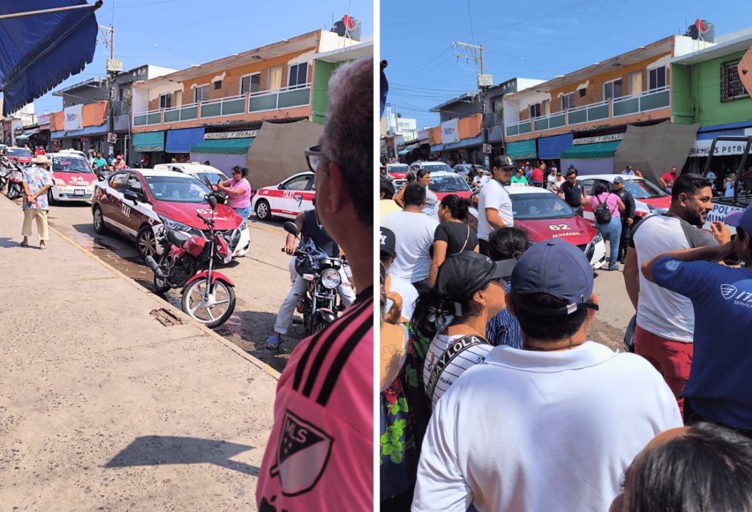 Madre golpea a taxista en Alvarado; lo acusa de acosar a su hija