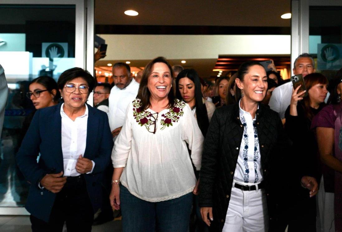 Diputada Rosa María Hernández Espejo acompaña a la gobernadora Rocío Nahle en la visita de la presidenta Sheinbaum a Veracruz