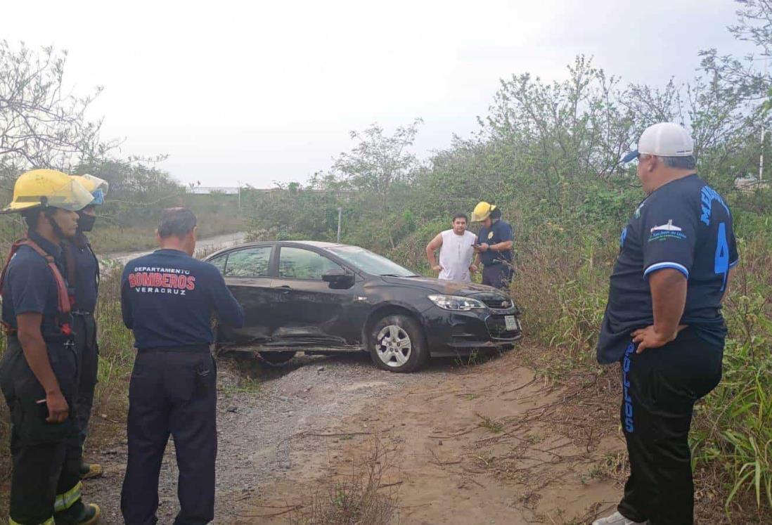 Se distrae y se sale del camino en la zona de Nuevo Veracruz 