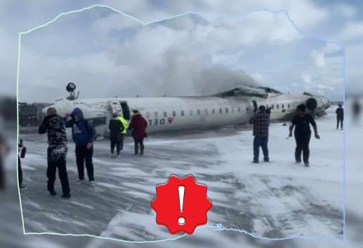 ¿Qué pasó con el avión de Delta Airlines que se estrelló en Canadá?