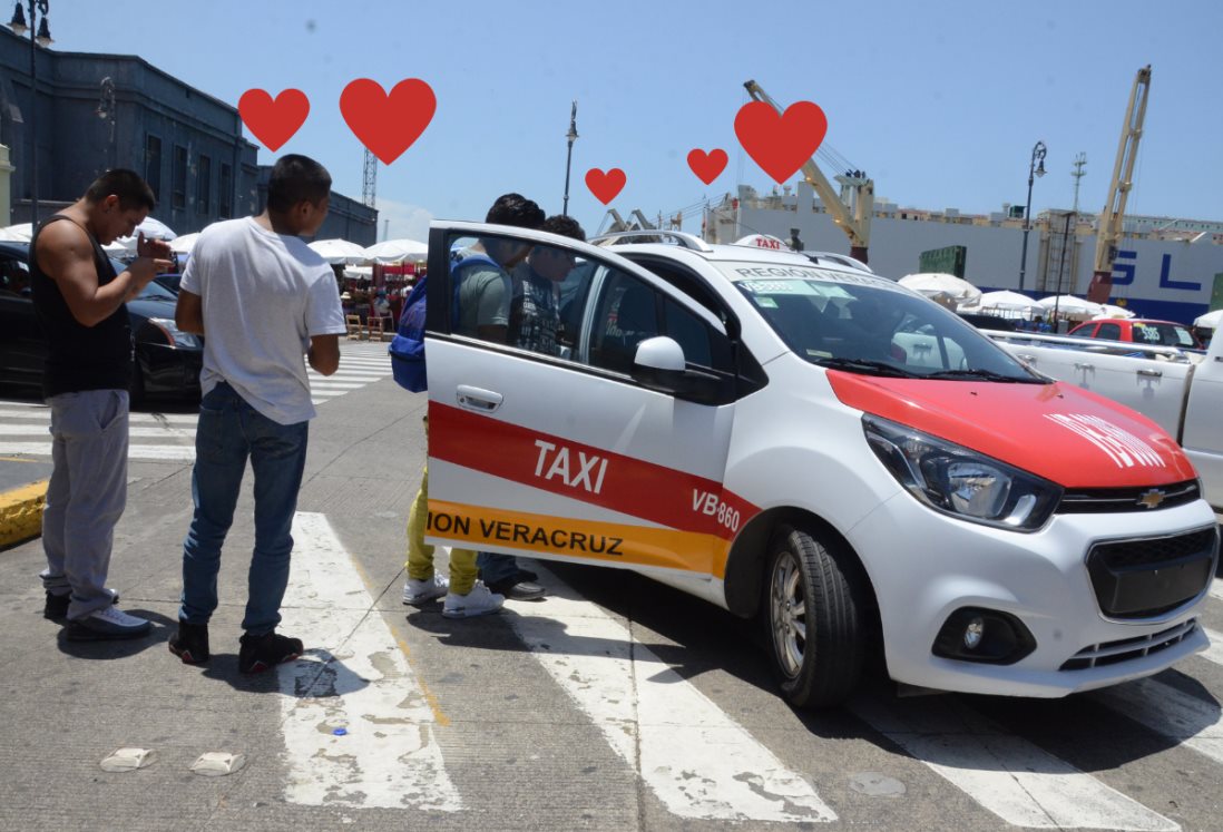 Día del Amor fue positivo para los taxistas de Veracruz