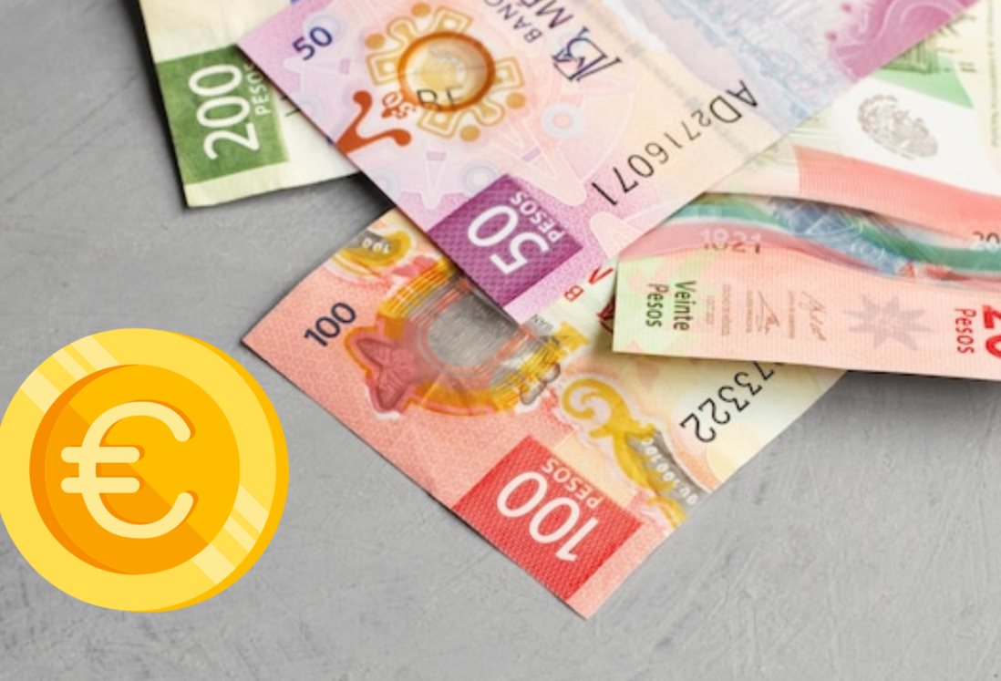 EURO frente al peso mexicano HOY 18 de febrero