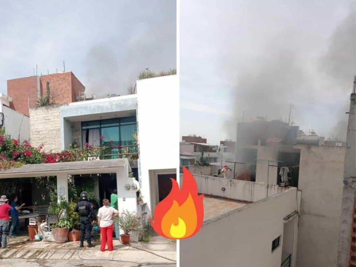 Incendio consume vivienda en fraccionamiento Zion Solaris en Emiliano Zapata