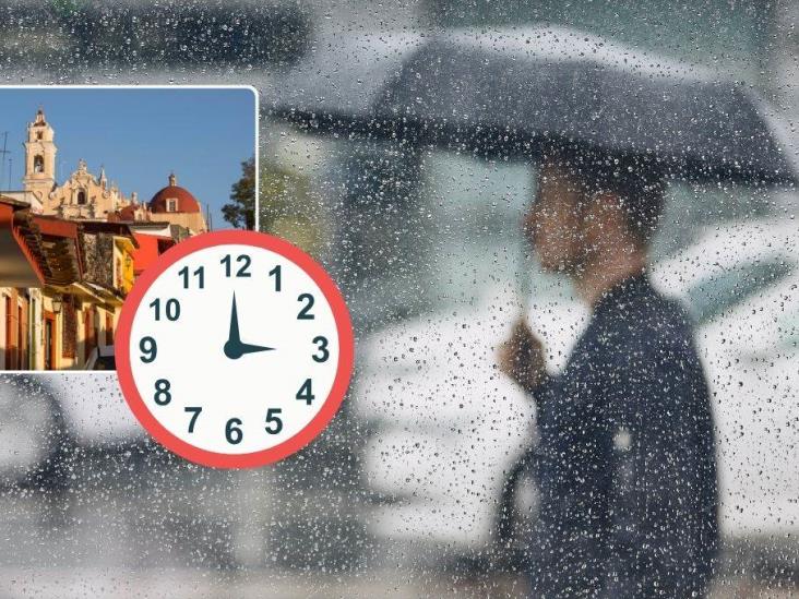 ¿A qué hora lloverá en Xalapa este miércoles 19 de febrero?