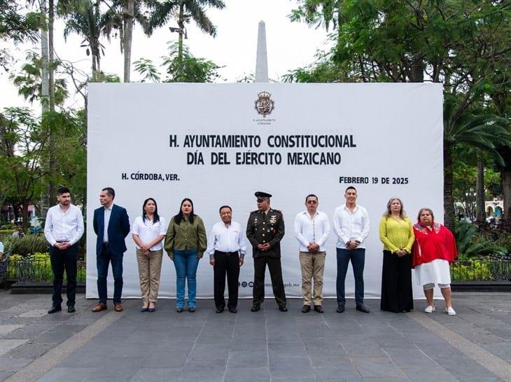 Autoridades de Córdoba celebran el 112 aniversario del Día del Ejército Mexicano