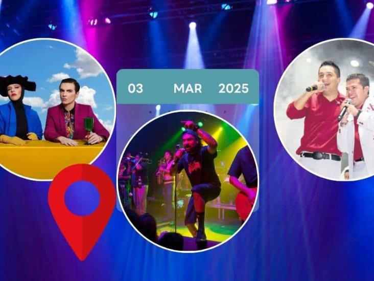 Conciertos de marzo 2025 en Xalapa: artistas, fechas y sedes