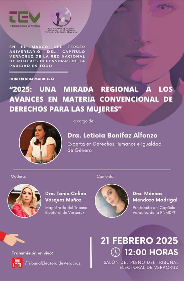 Capítulo Veracruz de la Red Nacional de Mujeres Defensoras de la Paridad en Todo celebra 3 años