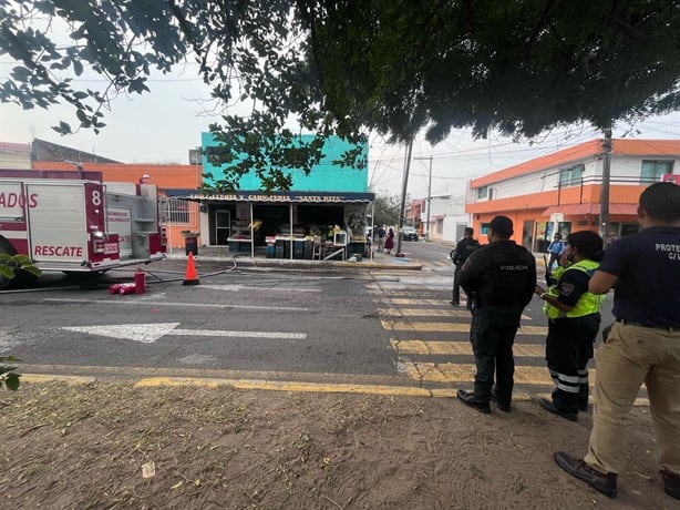 Se registra conato de incendio en tortillería de Veracruz