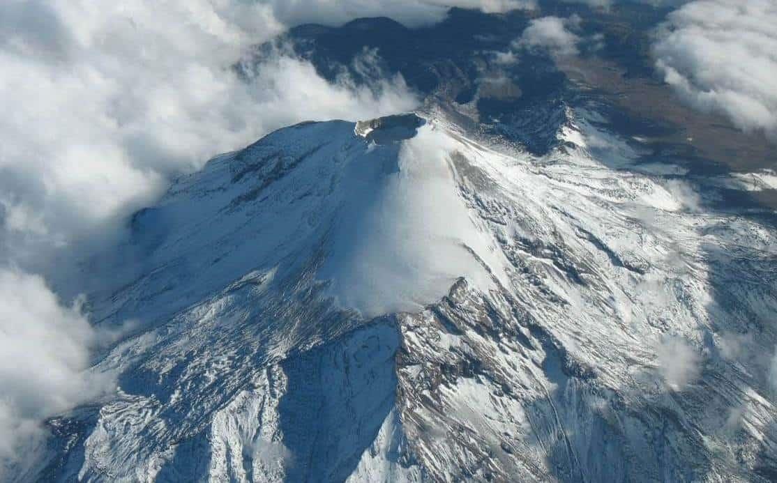 Alerta Conagua sobre caída de nieve además de aguanieve en el Pico de Orizaba y Cofre de Perote