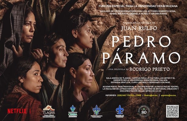 UV presentará función de Pedro Parámo en Xalapa con artistas de la película; checa detalles 