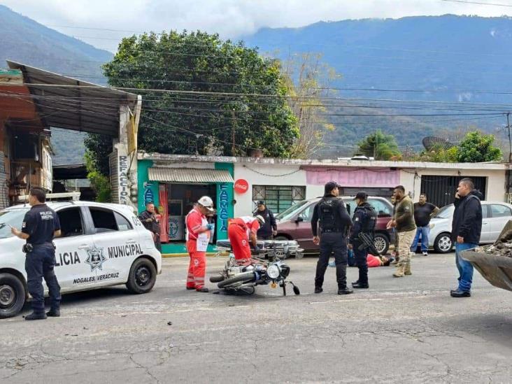 Se accidentan motociclistas en Huiloapan y Nogales